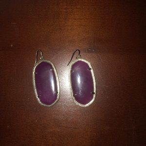 Dark purple Kendra Scott earrings